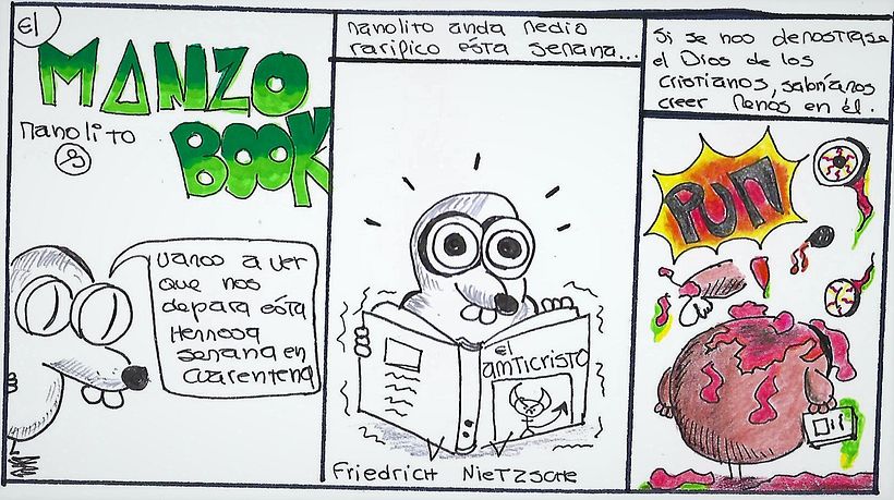 Mi idea es que la tira sea en referencia a la divulgación literaria ( a mi manera xd).