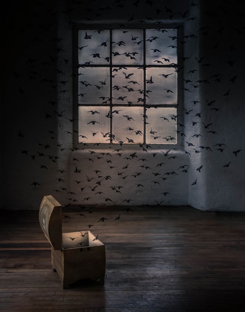 Pájaros, pieza final.