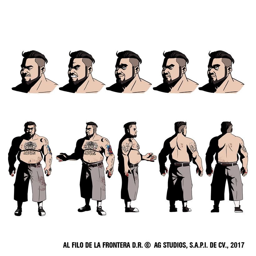 Al Filo de la Frontera (Character Design Assistant) 13