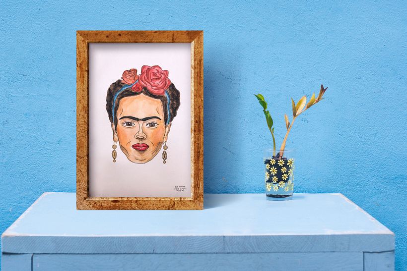 Frida Kahlo | Watercolour & marker | 2019