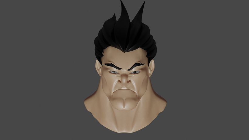 Darius Head League of Legends model 3