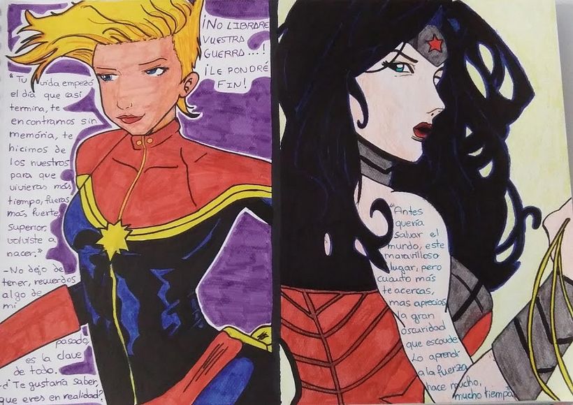 Capitana Marvel VS Wonder Woman