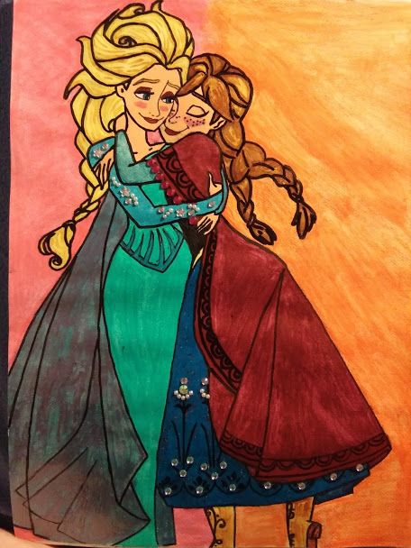 Elsa y Ana de Frozen