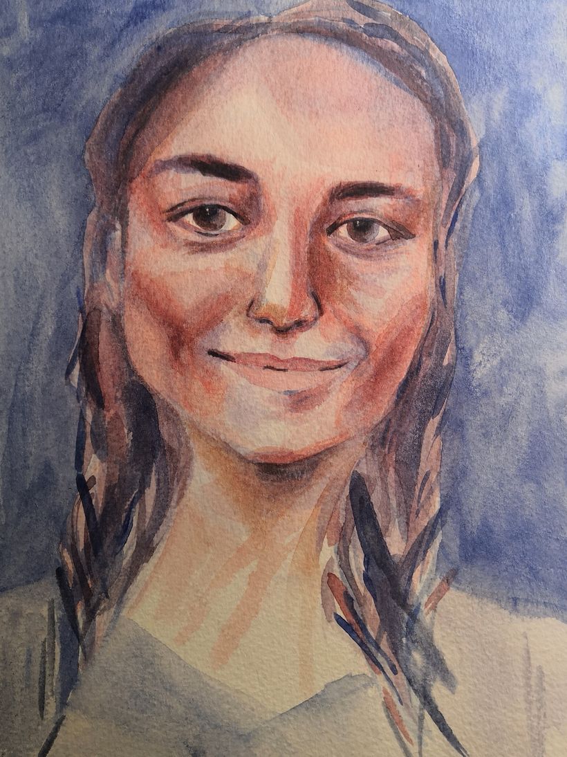 My project in Artistic Portrait with Watercolors course 0