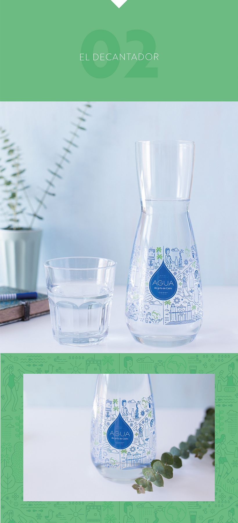 Decantador Agua de Cádiz, Rebombo