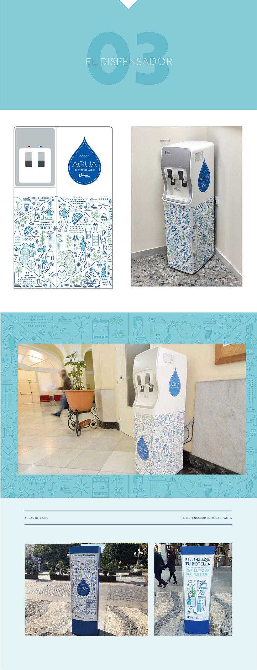 Dispensador Agua de Cádiz, Rebombo