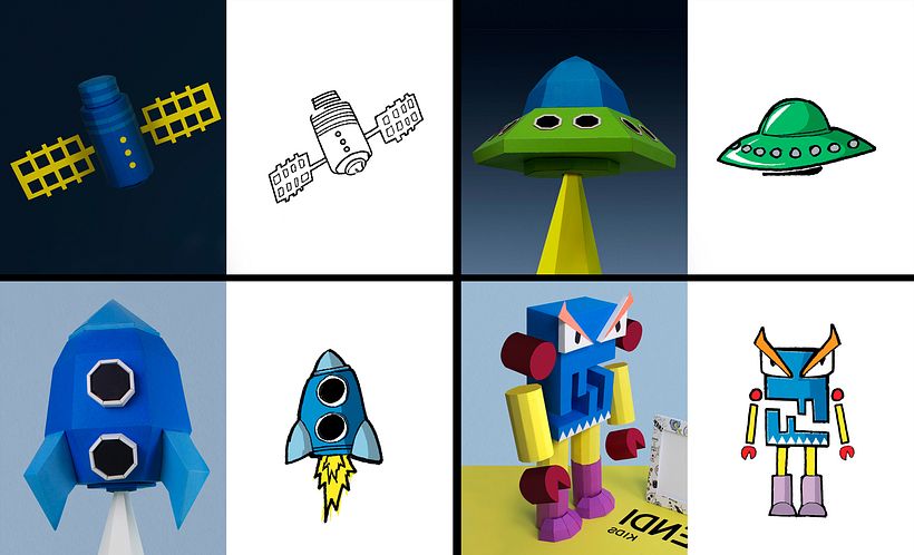 Fendi Kids_ papercraft model 5
