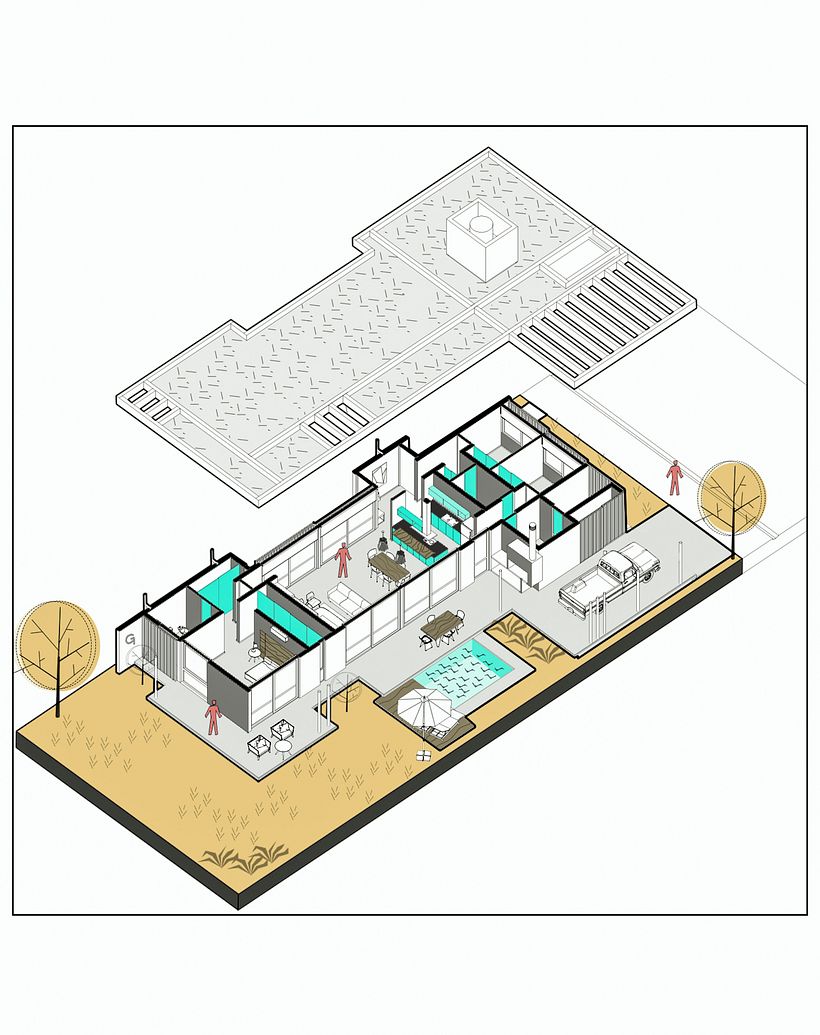 Mi Proyecto del curso: Ilustración digital de proyectos arquitectónicos 1