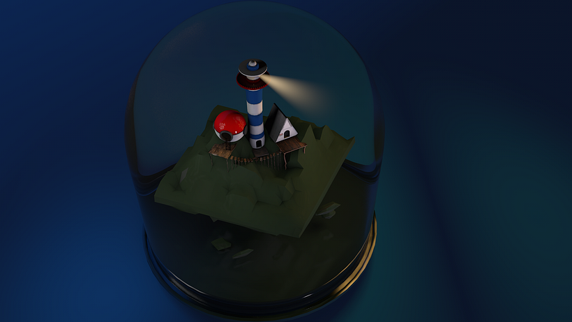 My project in Creation of 3D Miniature Worlds with Procreate and Cinema 4D course 1