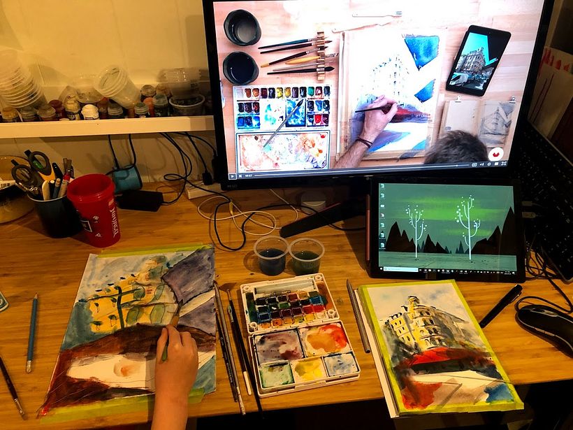 I worked on the picture alongside Alex and learned a lot. 1