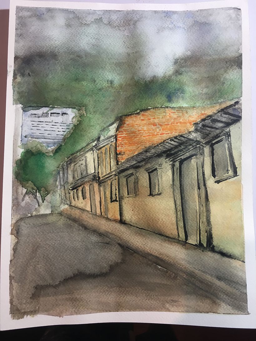 Mi Proyecto del curso: Paisajes urbanos en acuarela 1
