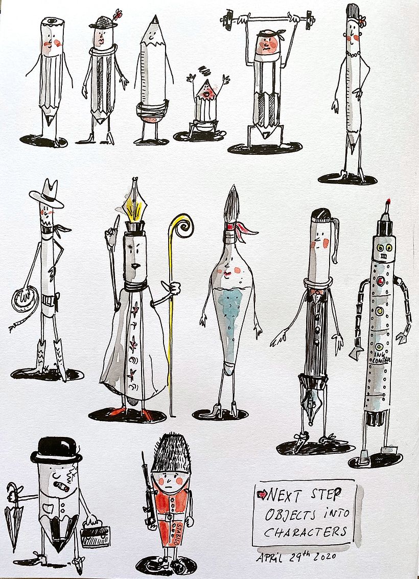 Next Step Pen Characters