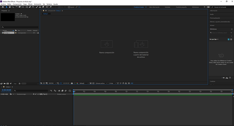 No se que hacer con la composicion de after effects, no me funciona, necesito ayuda 1