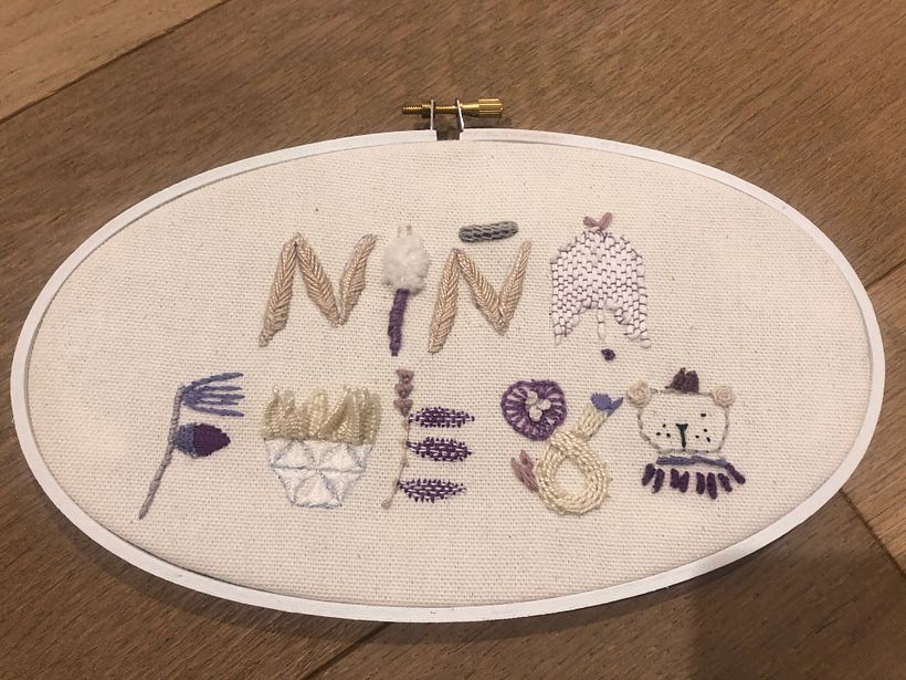 My project in Introduction to Raised Embroidery course -1