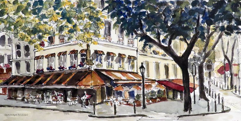 My project in Architectural Sketching with Watercolor and Ink course -1