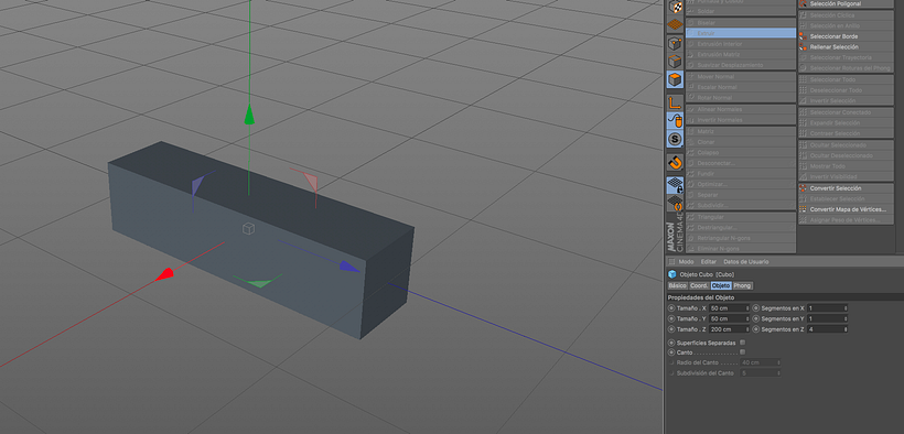 Problema con los segmentos en Cinema4D 1