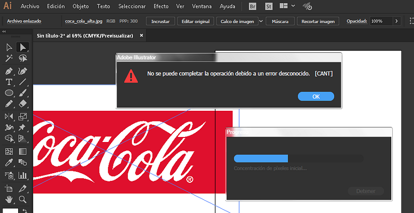 Calco de Imagen genera Error  1