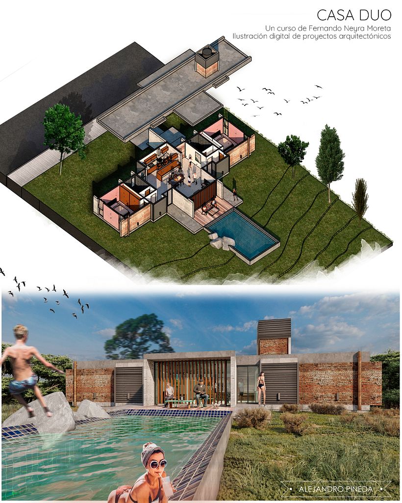 Mi Proyecto del curso: Ilustración digital de proyectos arquitectónicos - Diseño