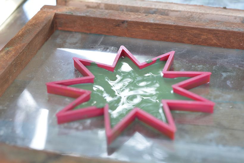 Baldosas con estrella cortante de galletitas 5