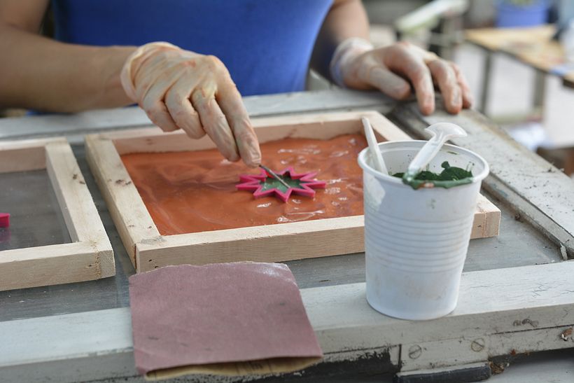 Baldosas con estrella cortante de galletitas 8