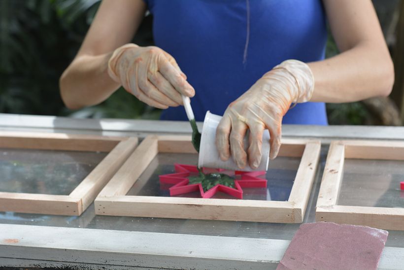 Baldosas con estrella cortante de galletitas 10
