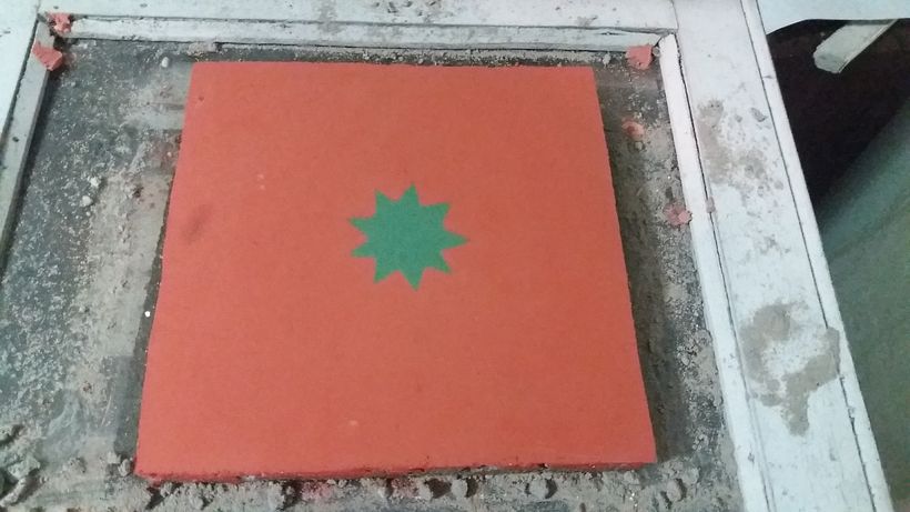 Baldosas con estrella cortante de galletitas 11