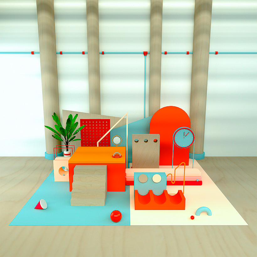 Escena Final "Playtime". Retocada con Photoshop.