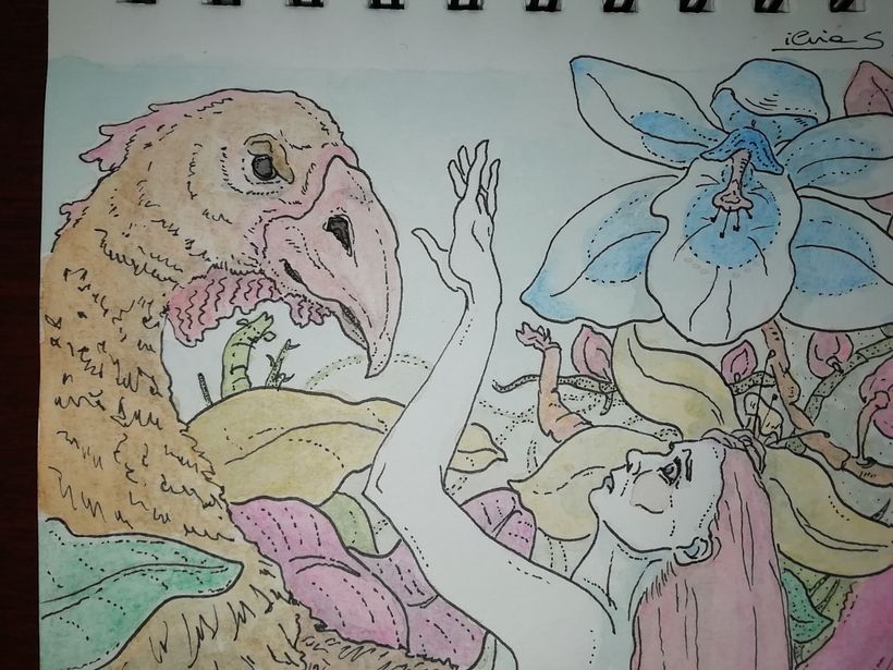 My project in Botanic Animal House: Watercolour, Ink and Graphite course 1