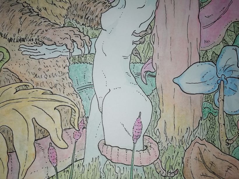 My project in Botanic Animal House: Watercolour, Ink and Graphite course 2