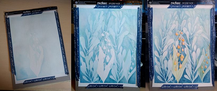 My Course Project: Negative Watercolor Techniques for Botanical Illustration 1