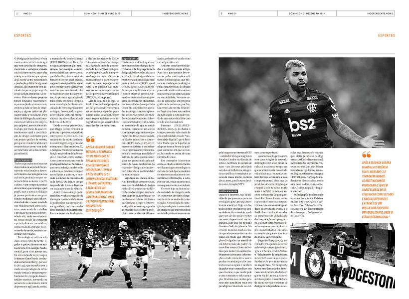 Projeto Gráfico Jornal "Independente" 6