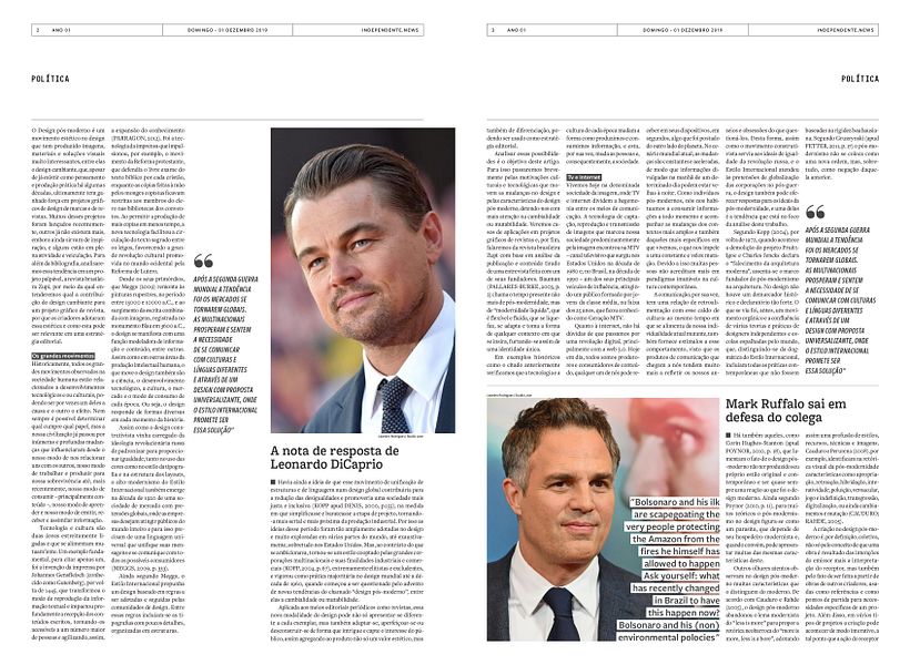Projeto Gráfico Jornal "Independente" 7