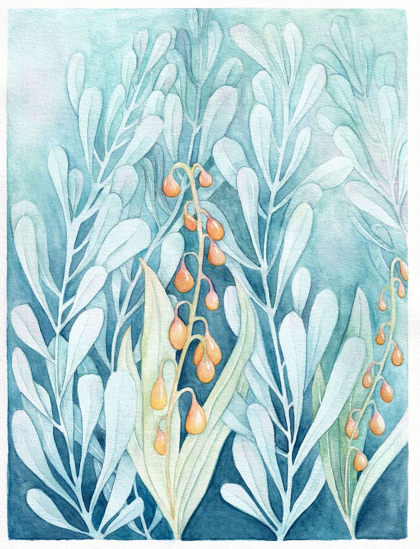 My Course Project: Negative Watercolor Techniques for Botanical Illustration 3