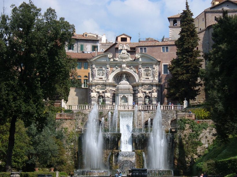 Villa d’Este, Tivoli. A Renaissance-era design that helped cement the garden as a fundamental part of an architectural space.