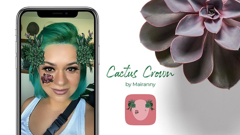 Meu projeto do curso: Filtros ilustrados para Facebook e Instagram Stories - Mairanny 2