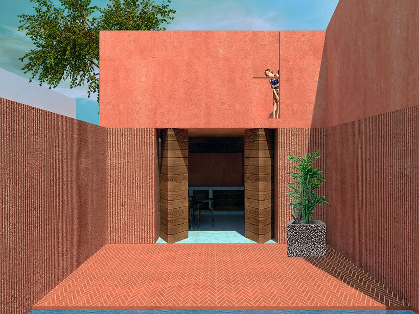 My project in Architectural Visualization Using Digital Collage course -1