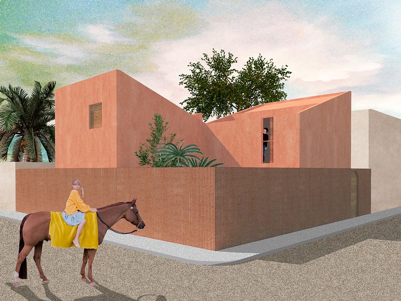 My project in Architectural Visualization Using Digital Collage course 0