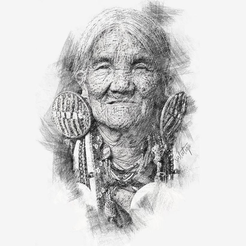 Portrait_  mix media 2