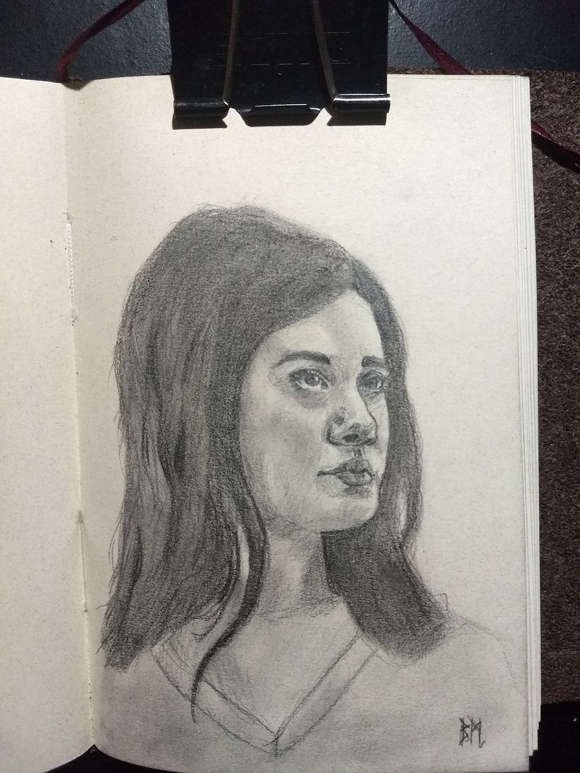 Mi Proyecto del curso: Retrato realista con lápiz de grafito 0
