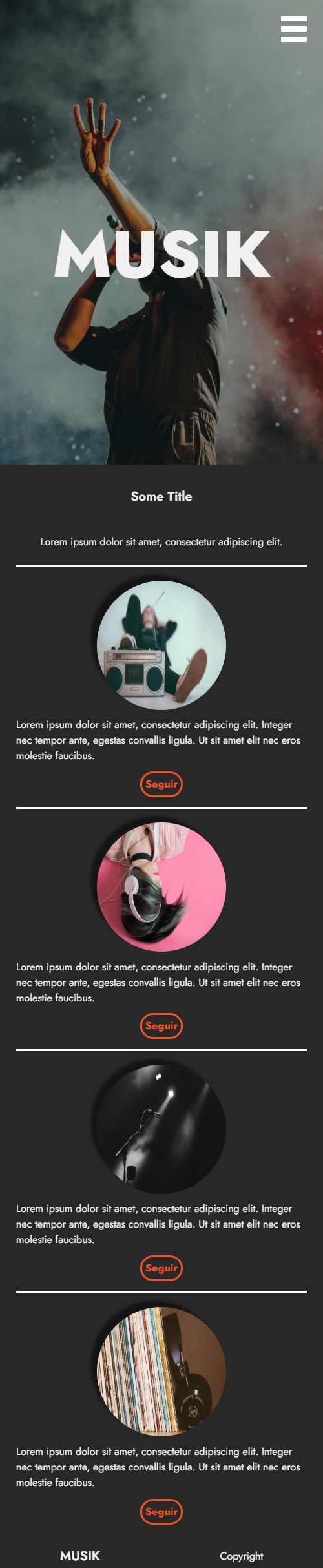 Un diseño sencillo que hice para probar todo lo que vimos en el curso