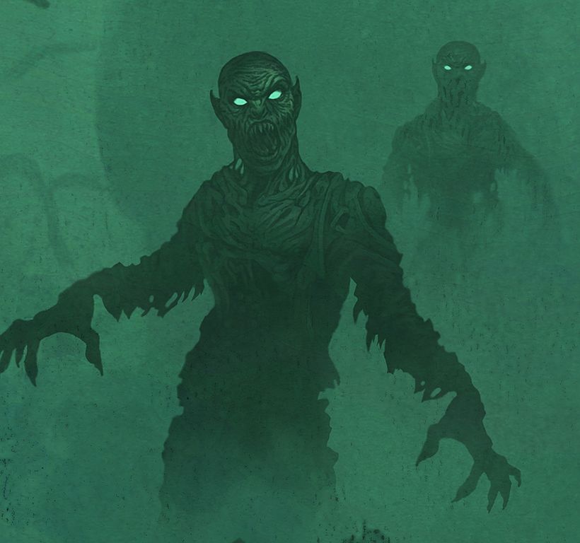En más detalle los zombies mutantes medio desvanecidos en la escena pero que tenían que estar.