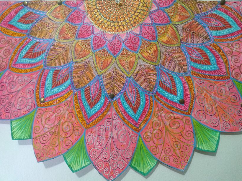 Mandala floral en gran formato 0