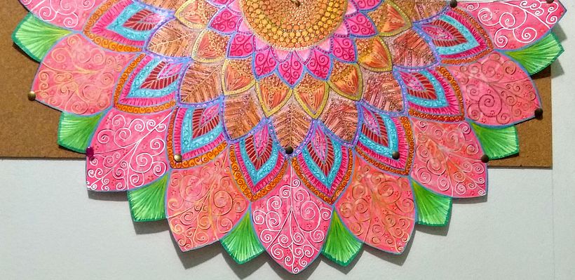 Mandala floral en gran formato 1