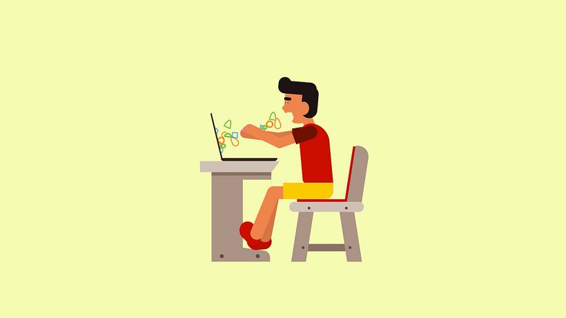 Social media reality. Character animation