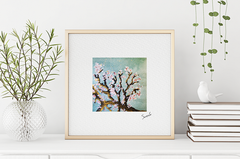 Almond blossom | Watercolour & ink | 2020 