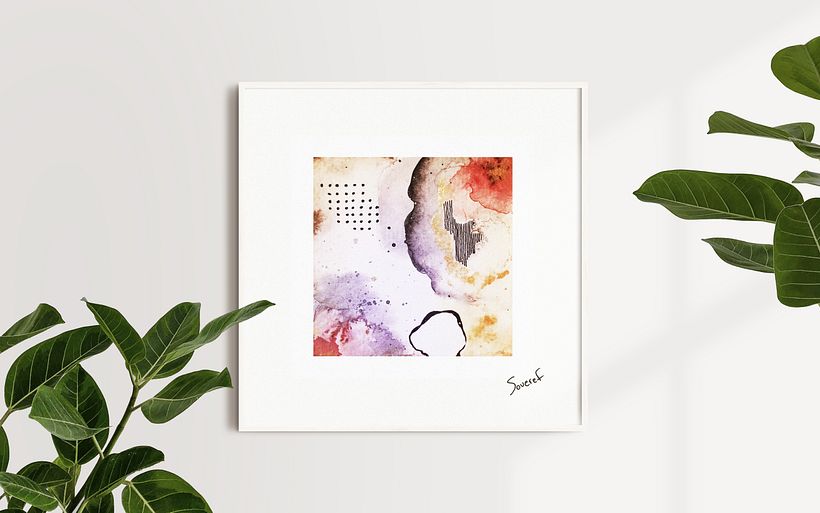 Organic Abstract | Watercolour, marker & ink | 2020 