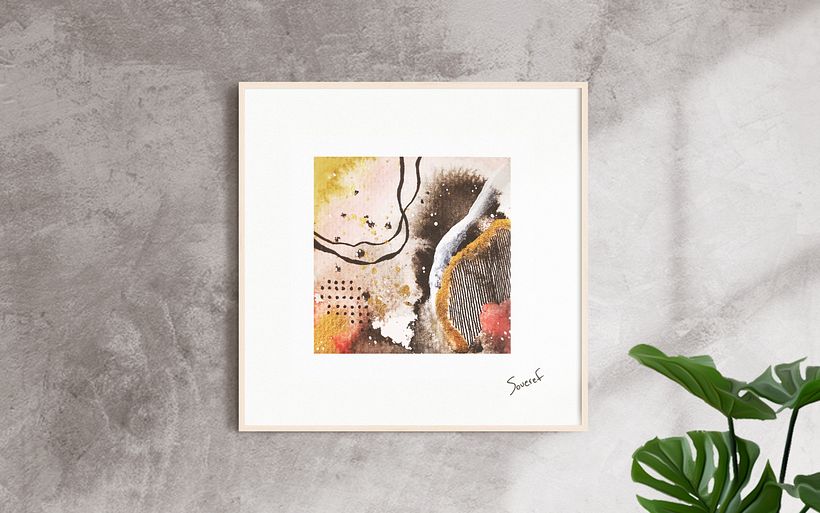 Organic Abstract | Watercolour, marker & ink | 2020 