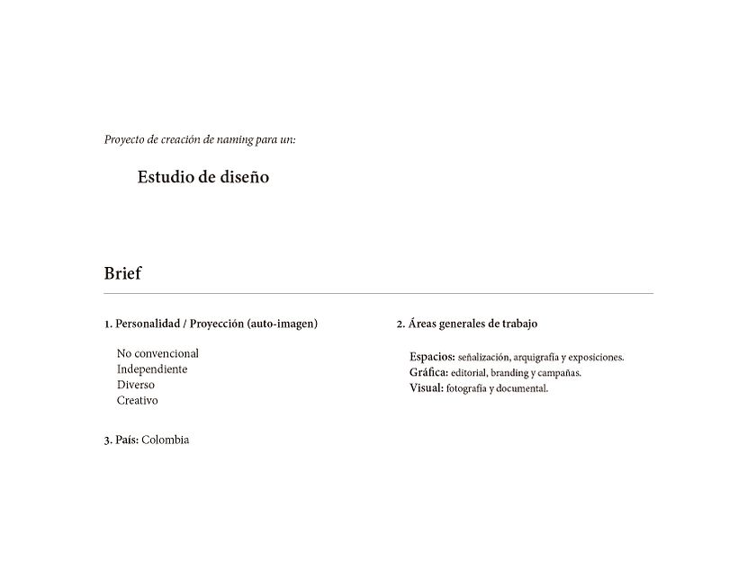 Proyecto de naming para un estudio de diseño 1