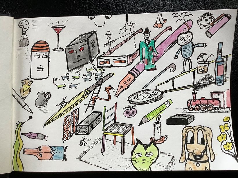 So, I just sat down and drew...