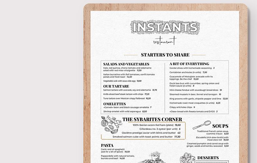 Restaurant Menu 0